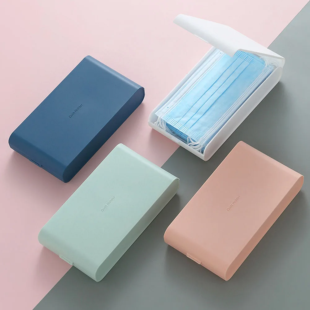

Mask Storage Box Case Dustproof Portable Face Mask Container Mask Tissue Organizer Box Disposable Mask Boxes Mask Packaging Box