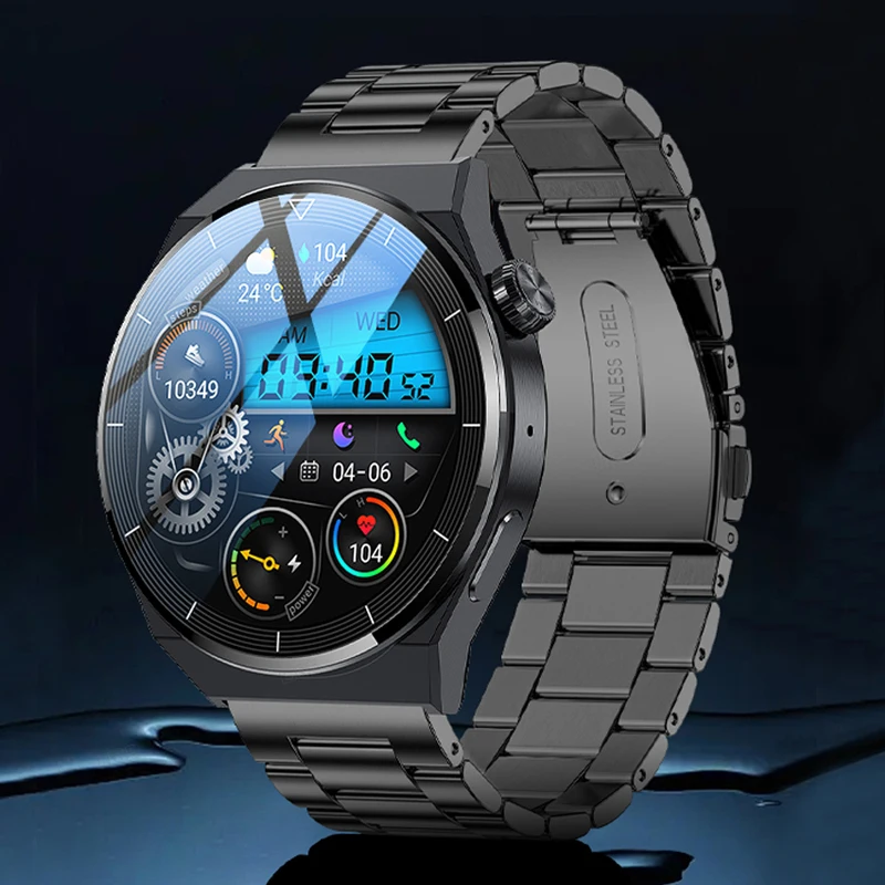 

Смарт-часы мужские водонепроницаемые с поддержкой Bluetooth 2022 и фитнес-трекером