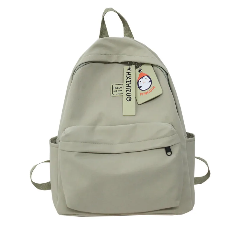 

Simple High School Backpack Women University Student School Bags for Teenage Girls Nylon Korean Bookbag Fresh Casual 2022