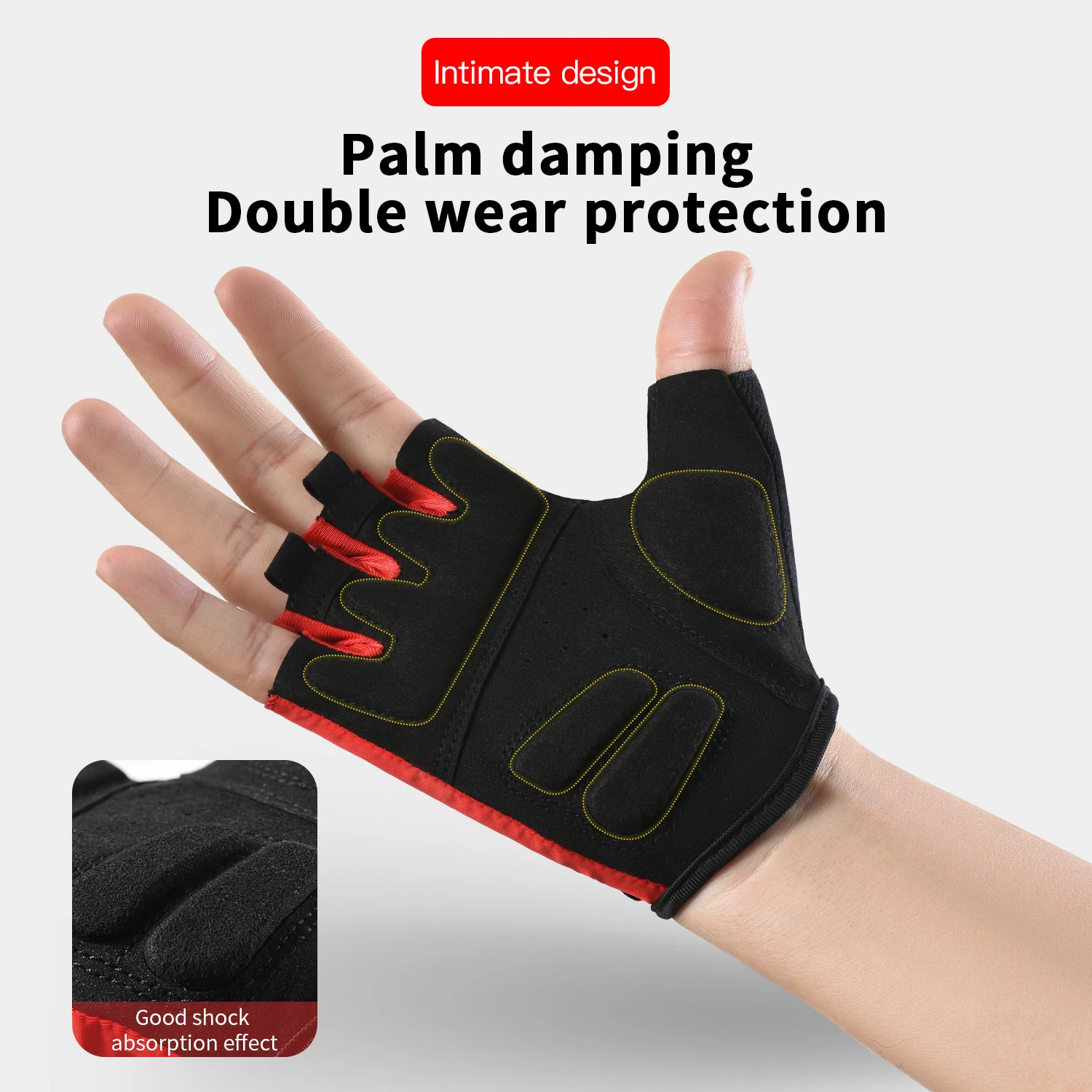 Профессиональные велосипедные перчатки на полпальца для улицы износостойкие