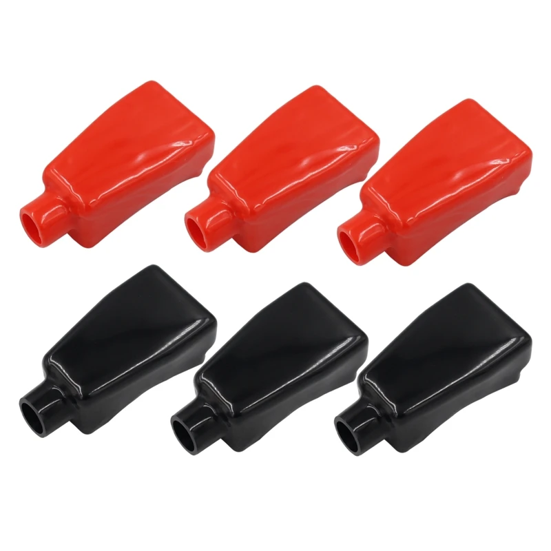 

Новинка 2023, 6 шт., крышки для клемм аккумулятора, положительные, отрицательные, верхние колпачки для защиты, универсальные для автомобиля, мотоцикла, грузовика, аккумулятора