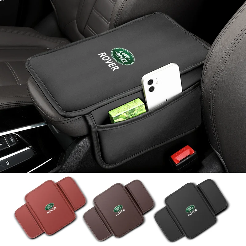 

Car Armrest Sof Pad Center Console Storage Bag Organizer For Land Rover Freelander L2 LF Range Rover Evoque 3 4 Discovery L319
