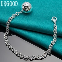 925 sterling silver ball bead chain bracelet for women men party engagement wedding fashion jewelry
