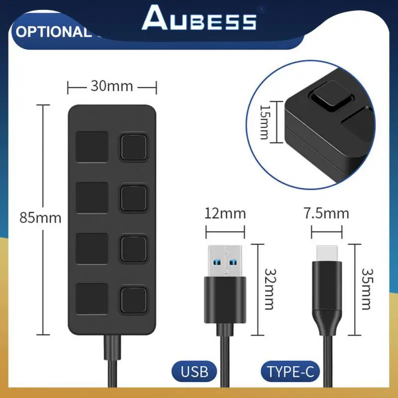 

Support 4 Simultaneous Use 4 Port Hub 5gbps High Speed Usb 2.0 Multi-splitter Adapter Usb3.0 High Speed Transmission Hub Adapter