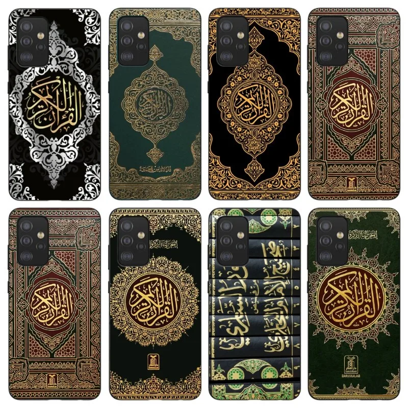 Lslamic чехол-книжка для телефона Samsung Galaxy S6 S7 S8 S9 S10 S21 S22 Plus ультрамягкий черный чехол для телефона