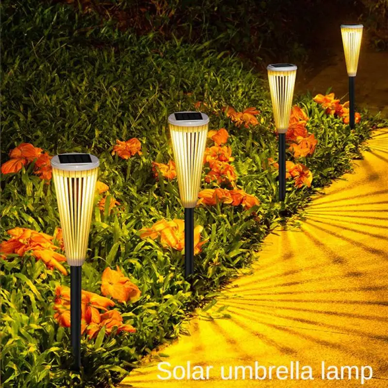 

LED Solar Lights Outdoor Waterproof Umbrella Shaped Garden Pathway Lights Landscape Patio Garden Yard Decorative Solar Lawn Lamp