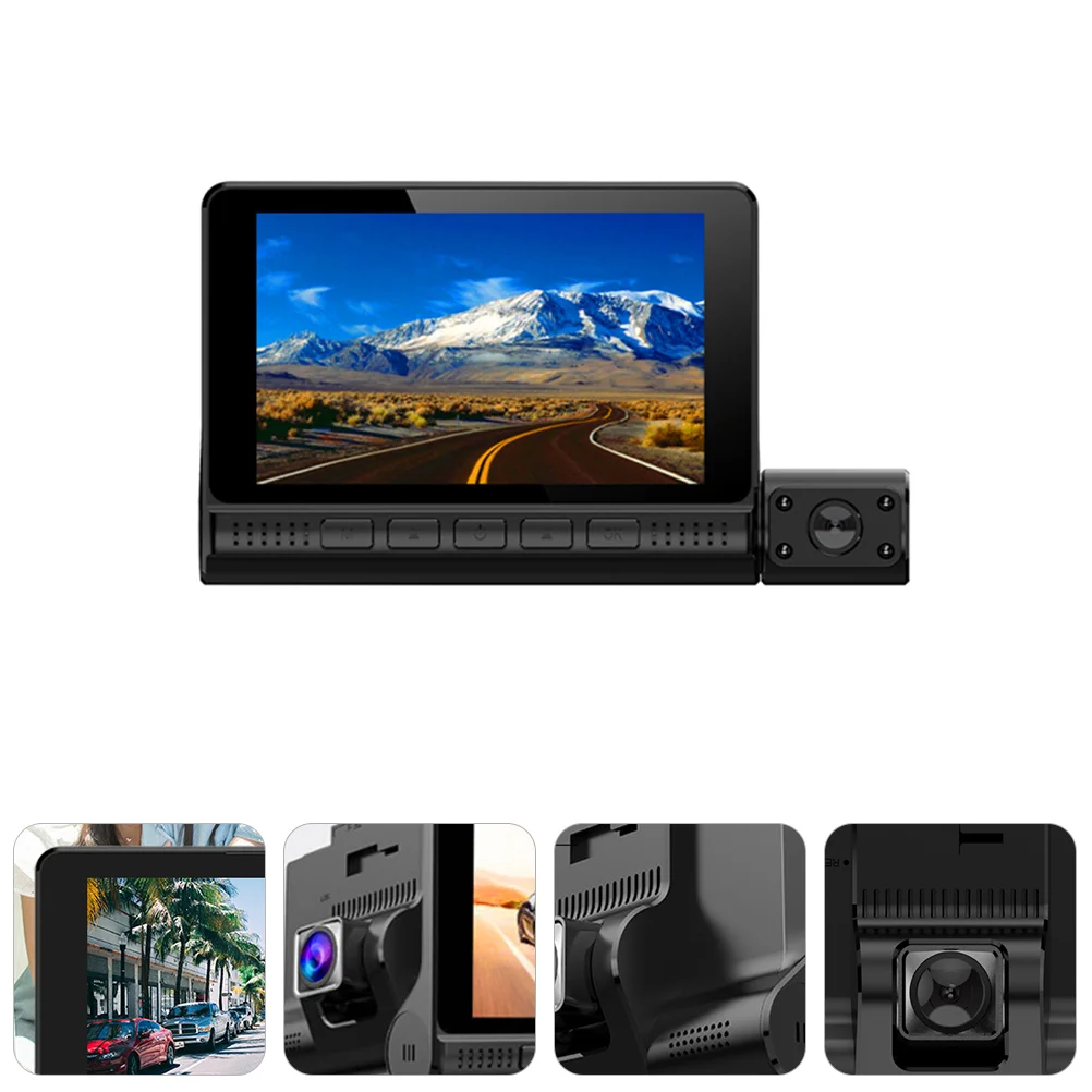 

1 Set 1080P 4 Inch Dashboard Camera Car Recorder 170°Wide Angle Dash Cam