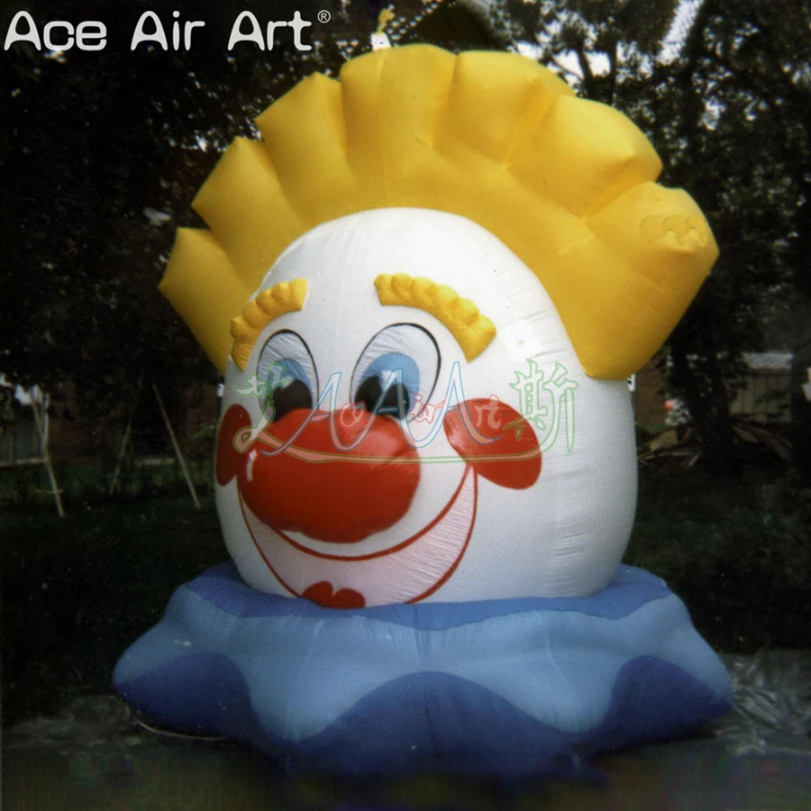 

Multi Size Yellow Upper Body Inflatable Fat Clown Cartoon Head Model for Outdoor Display or Circus Advertising