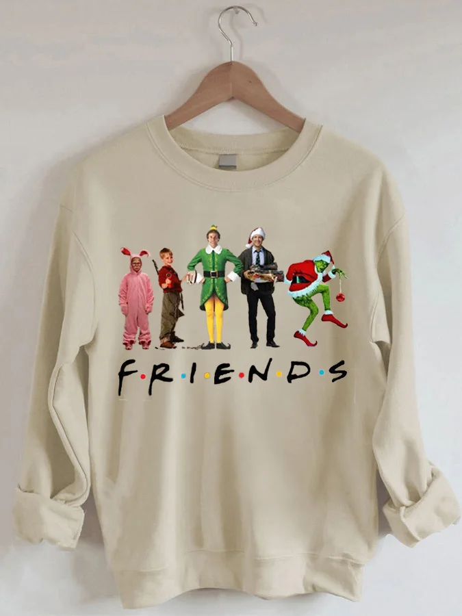 

Casual Fashion Funny Print Crew Neck Sweatshirt