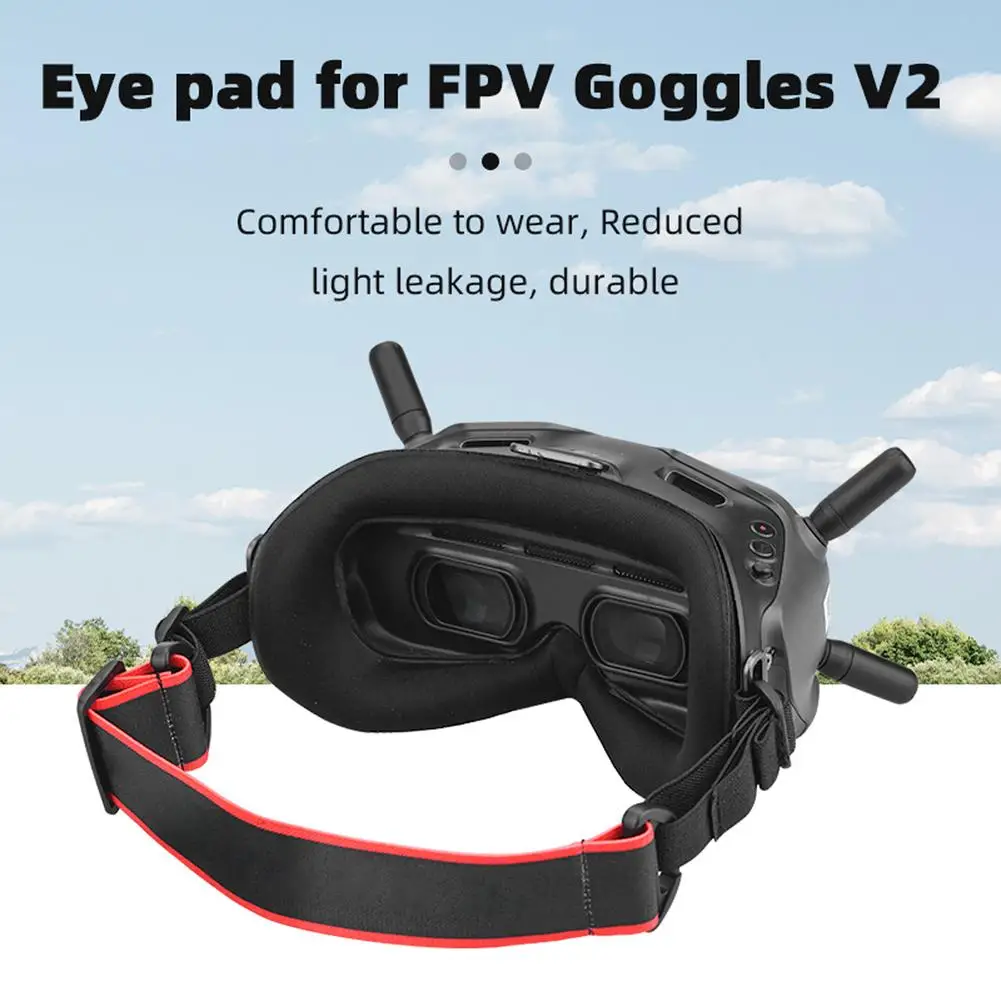 

Маска-накладка для глаз DJI FPV Goggles V2, губчатая накладка на глаза, для летных очков, аксессуары для защиты лица