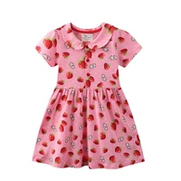 little girl dresses strawberry dress girls summer dress for kids casual style costumes for girls 2 3 4 5 6 7 years old