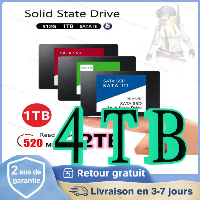 

SSD Drive HDD 2.5 Hard Disk SSD 240GB 1TB 500GB 2TB 4TB HD SATA Disk Internal Hard Drive for Laptop Computer