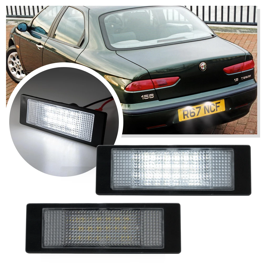 

2 шт. для Alfa Romeo 156 159 166 Brera GT Spider 1997-2010 светодиодный светильник номерного знака, Стайлинг автомобиля, задний фонарь, автомобильный