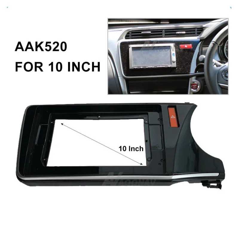 

Рамка для навигации с большим экраном для автомобильной навигации, 10 дюймов, Модифицированная рамка для передней панели, кронштейн для Honda Fengfan right peptide 2014