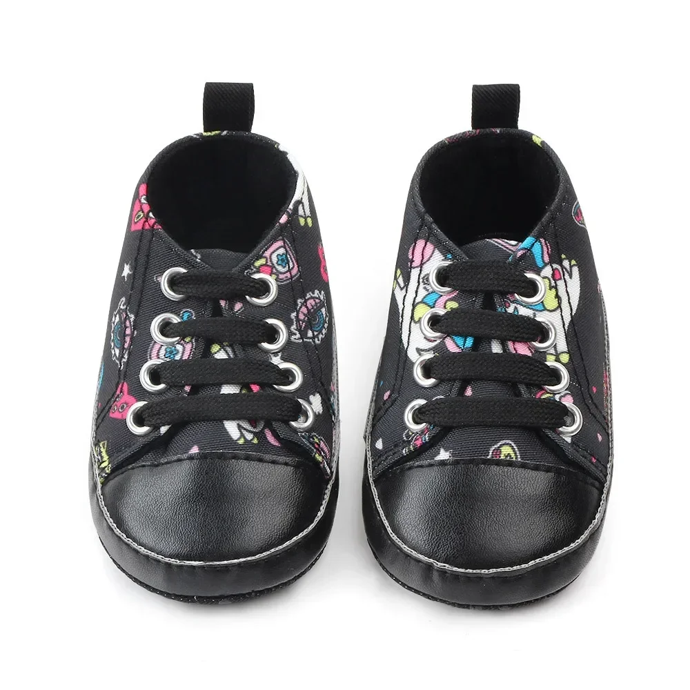 Кожаная Детская Обувь Унисекс С Единорогом Противоскользящие Первые Ходунки