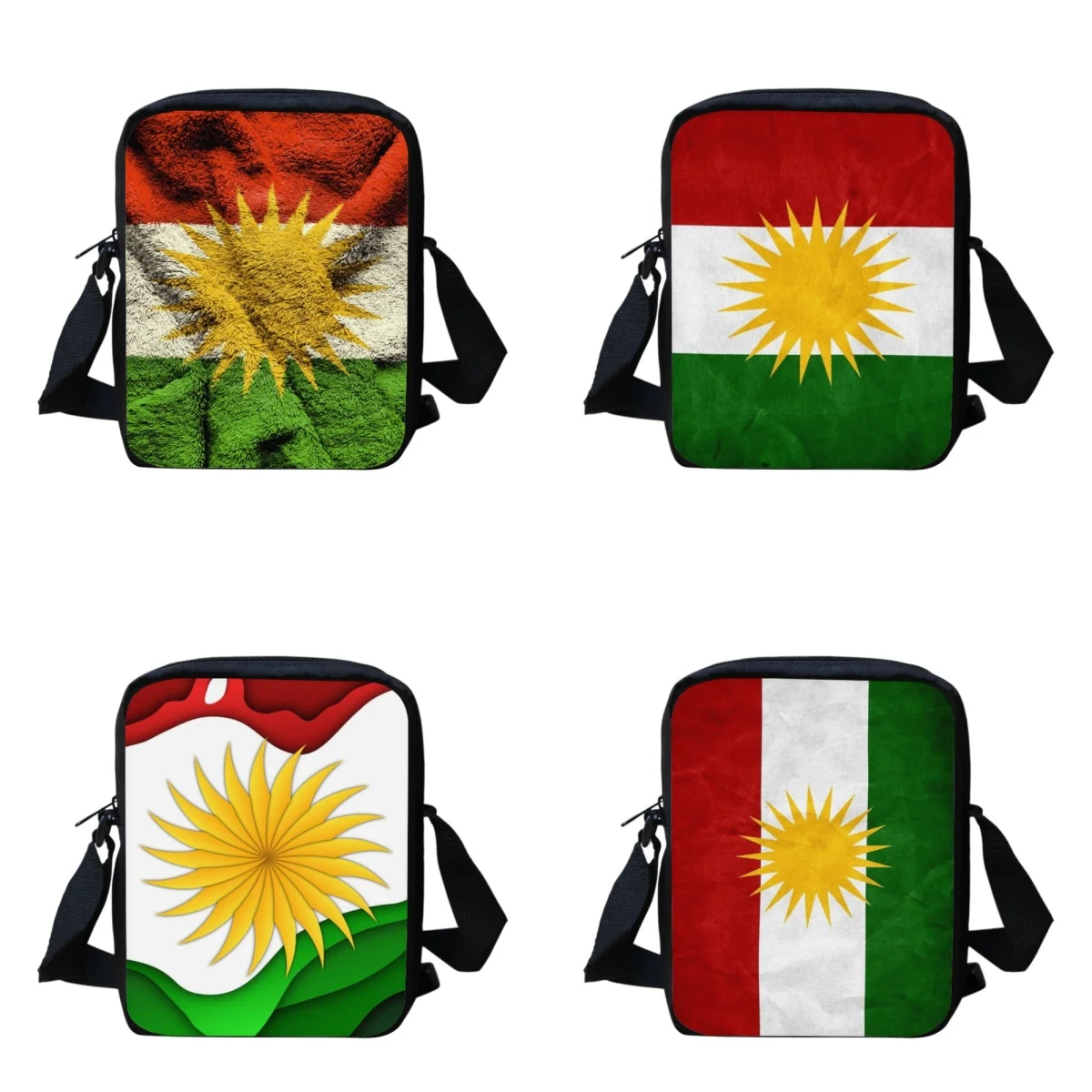 

BELIDOME Kurdistan Flag Pattern Children Adjustable Casual Schoolbags Portable Small Bookbags Girl School Bags Bolsos De Mujer