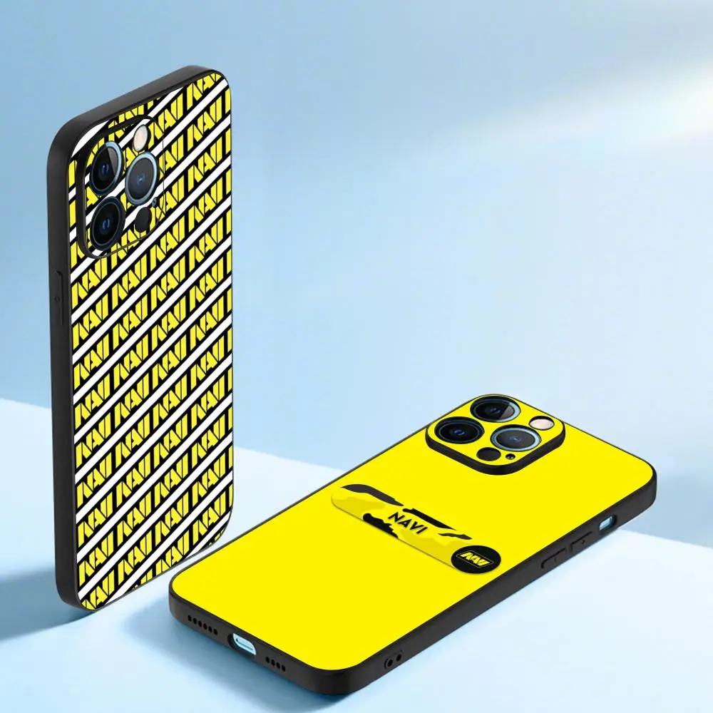 Фото Чехол для телефона с логотипом команды NAVI CS для iPhone 17, 16, 16e, 15, 14, 13, 12 Plus, Mini, Pro, Max – мягкий, черный, противоударный №2