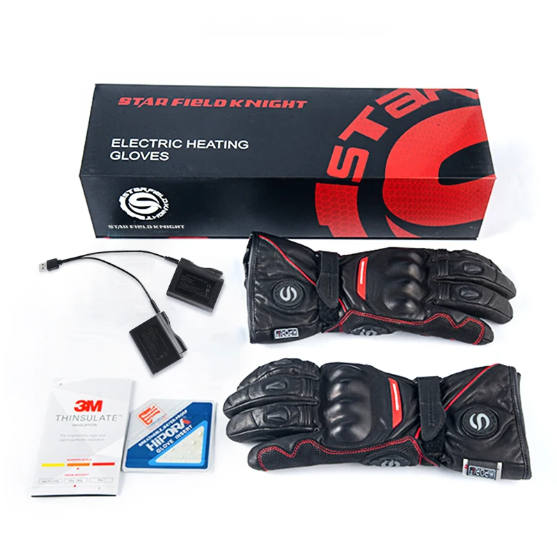 Водонепроницаемые перчатки с электрическим подогревом мотоциклетные