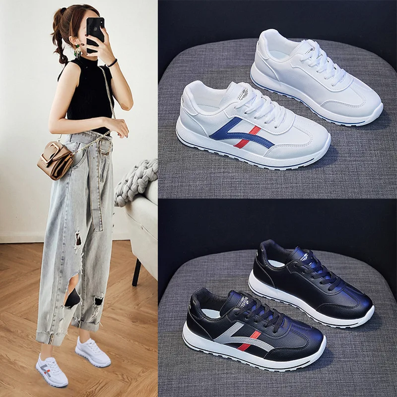 YeddaMavis Women Shoes Spring New Women Sneakers Girls Fashion Patchwork Lace-up Casual Sport Shoes Breathable Air Mesh Trainers