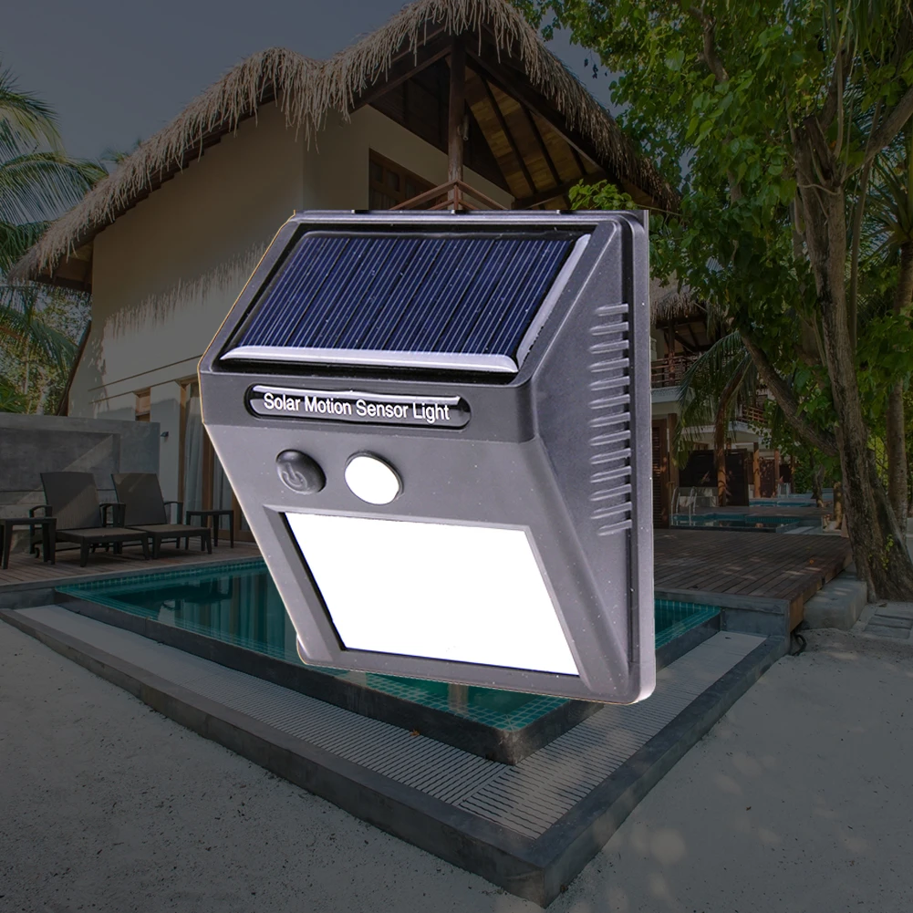 

Уличный светодиодный светильник с датчиком движения, водонепроницаемый настенный светильник на солнечной батарее, s теплостойкий светильн...