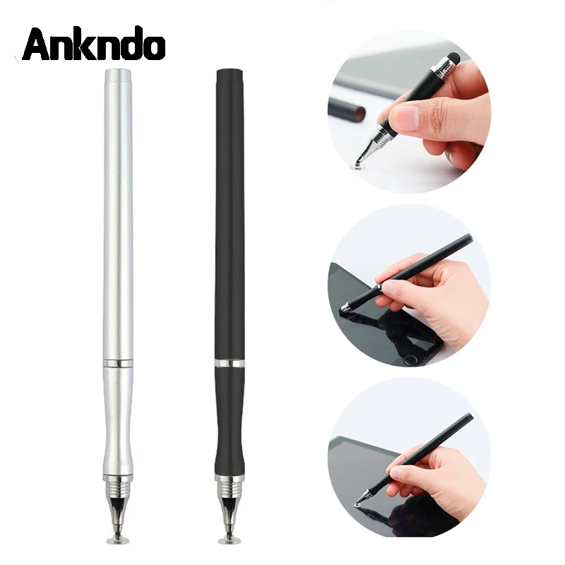 

Универсальный стилус 2 в 1, ручка с двумя головками, емкостная ручка для Ipad, Android, ручка для рисования с сенсорным экраном, умный карандаш
