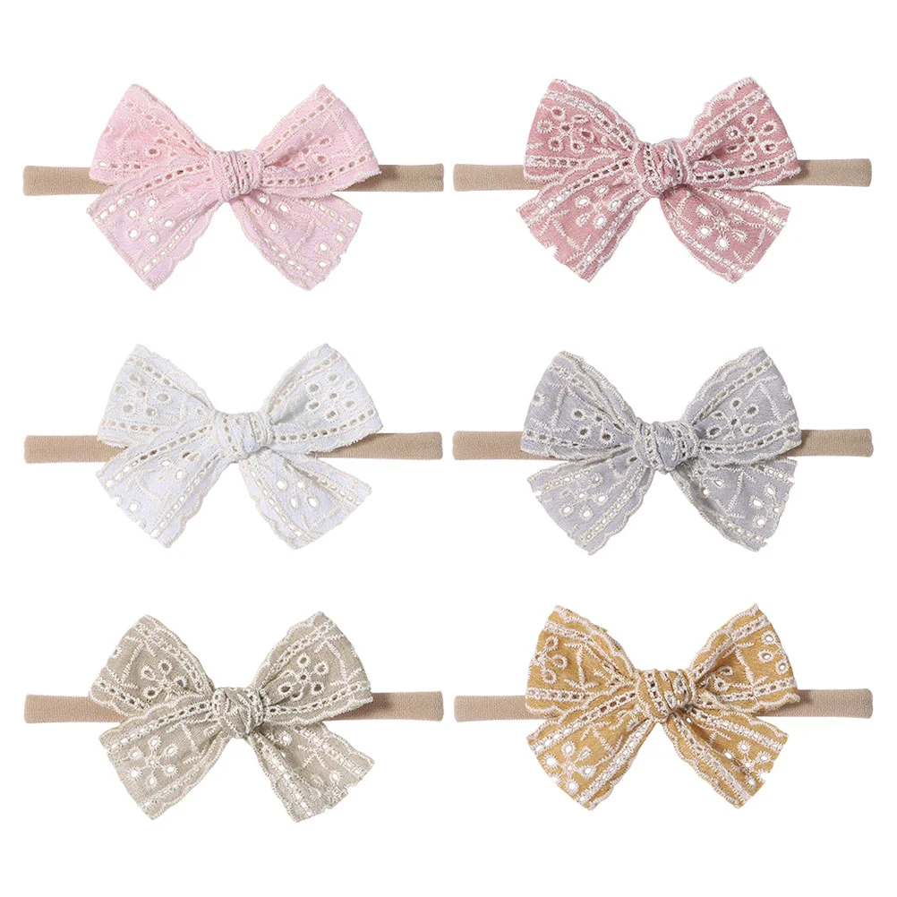 

Baby Bow Headband Headbands Hairnylon Girl Girls Newborn Hairband Bows Photo Headwrap Bowknot Hairbands Turban Stretchy Headwear