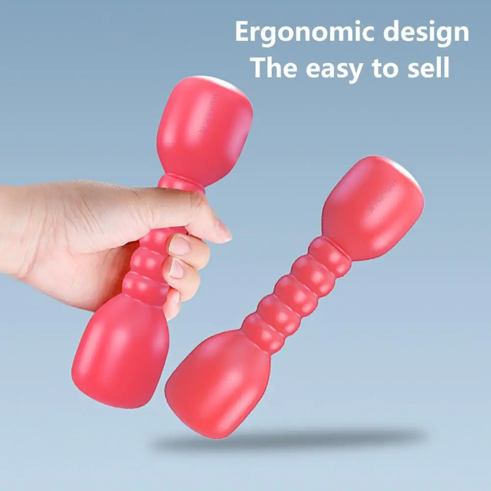 

1 Pair Compact Useful Convenient Plastic Dumbbells Children Dumbbells Long Service Life Ergonomic Design