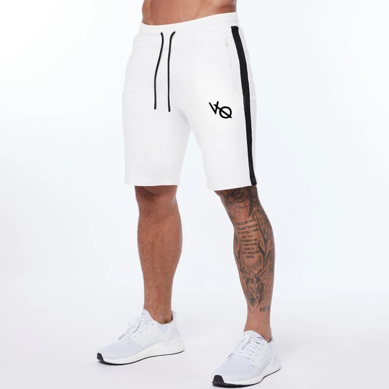 

Men's Shorts Gym Sports Bodybuilding Cotton Patchwork Printed Casual Shorts Outdoor Running Training Five Point Pant Beach Pants