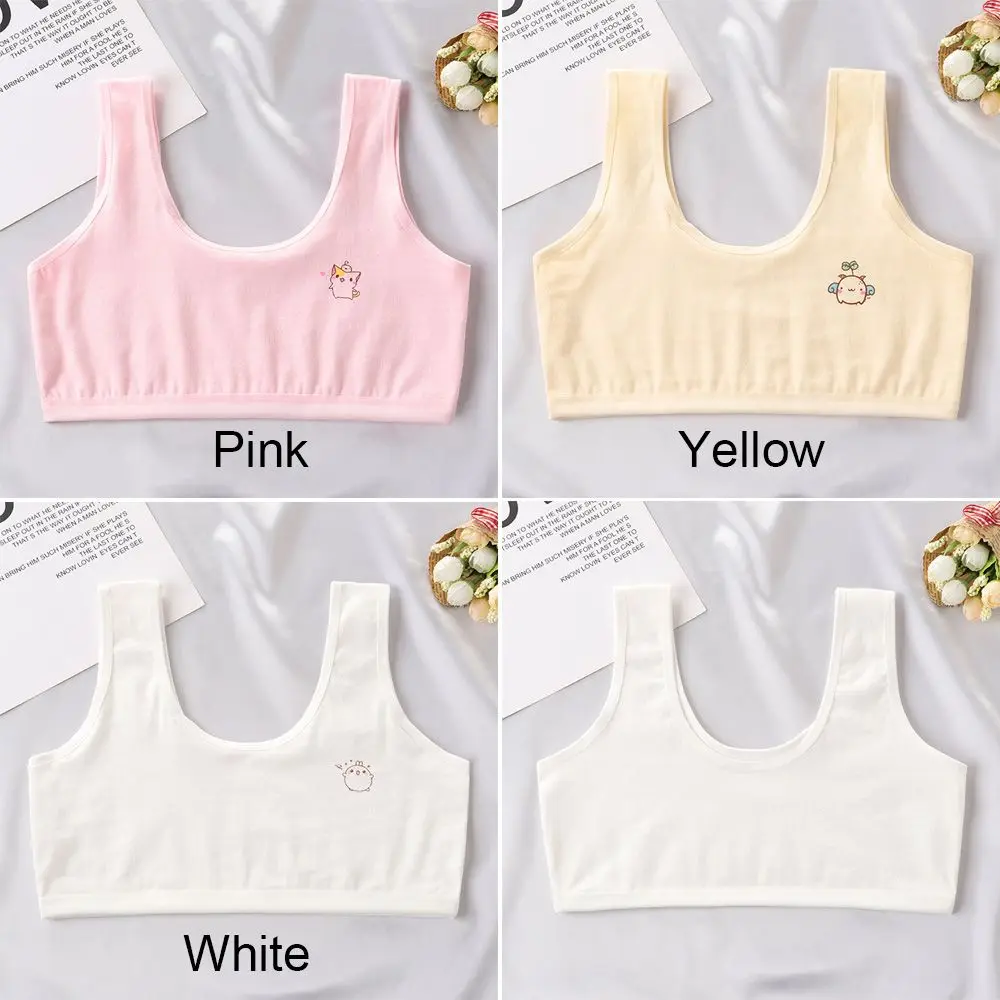 Tank Top for Girls Cotton Kids Underwear Cute Cartoon Camisole Baby Bras Undershirt Teens Vest Girl Singlet Shirt Children's