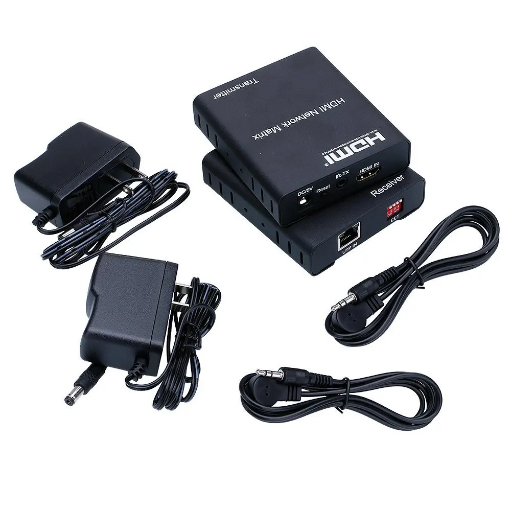 1080p HDMI Сетевой удлинитель матрицы 120M с переключателем разветвитель-удлинитель