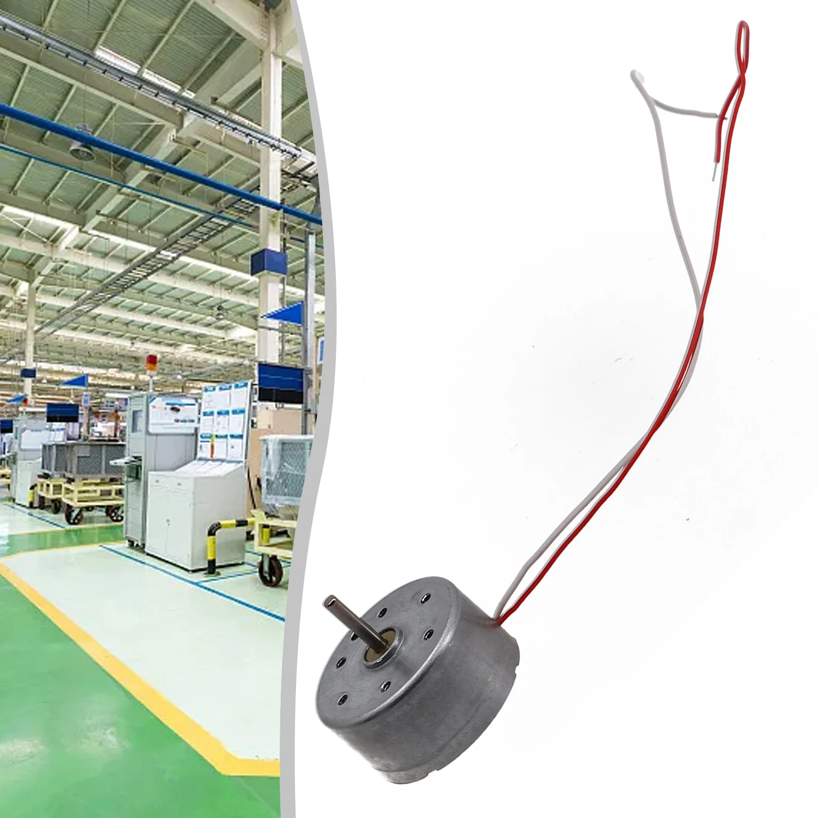 Мини-круглый двигатель 24 мм с валом 2 RF-300CA RC-300 DC 3 В 5 6 10300 об/мин Длинный вал DIY