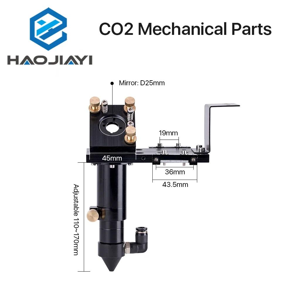 Механические детали CO2-лазера серии E металлические компоненты для DIY станка
