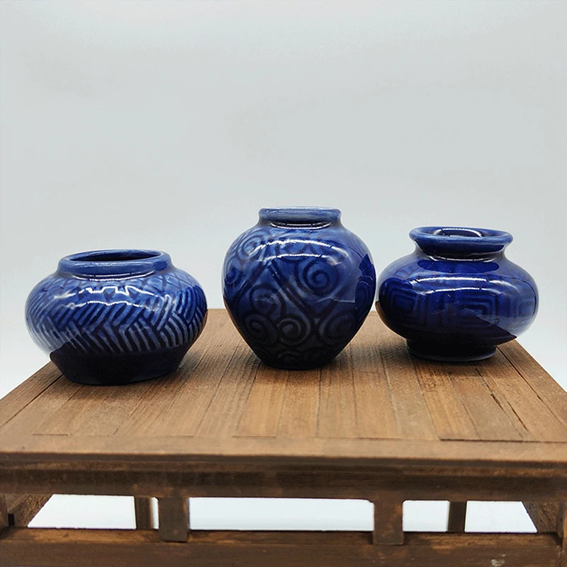 1 Набор мини керамические маленькие банки для кукольного домика модель