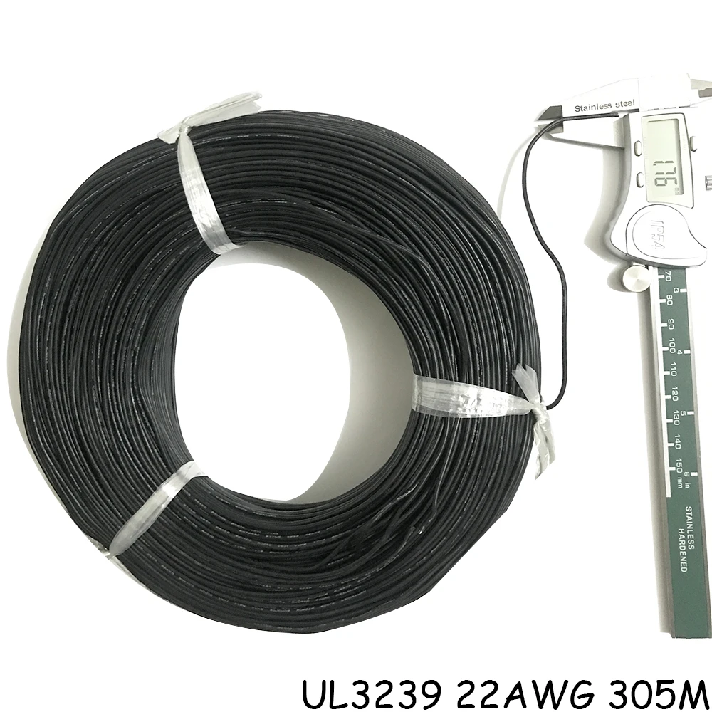 Фото Провод из луженой меди и силикона UL 3239 22awg изолированный провод 22 awg многожильный термостойкий многоцветный кабель управления №3