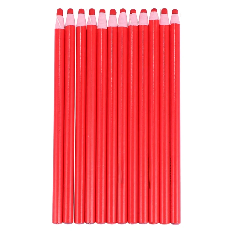 

12 Pcs Strippable China Marker Pen Suit Tailor Chalk Crayon Leather Fabric Mark Pen