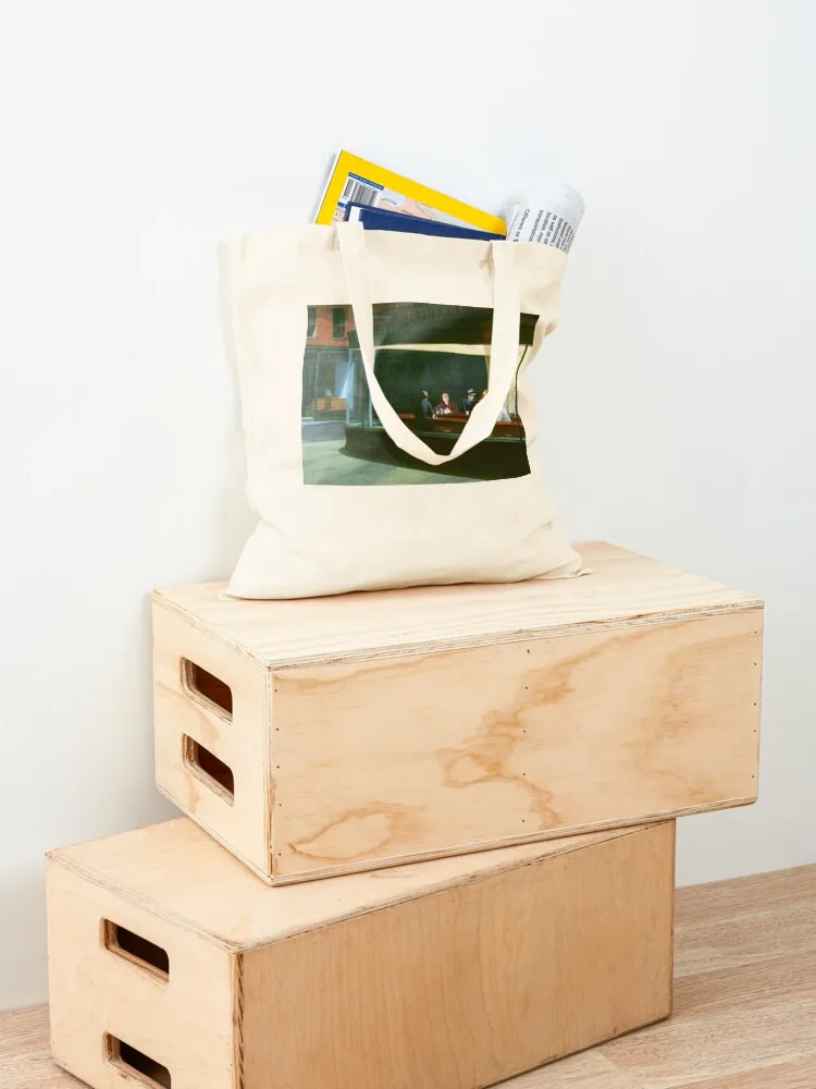 NIghthawks от Edwarda Хоппера и Джека Torrance Tote Bag складная сумка для супермаркета холщовая