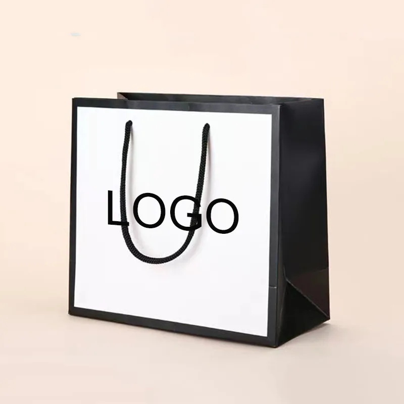 

10 Pcs Custom Logo Gifts Package Bags HIgh Quality Wedding Party Gifts Bag Small Business Clothes Package Bags Personization Bag