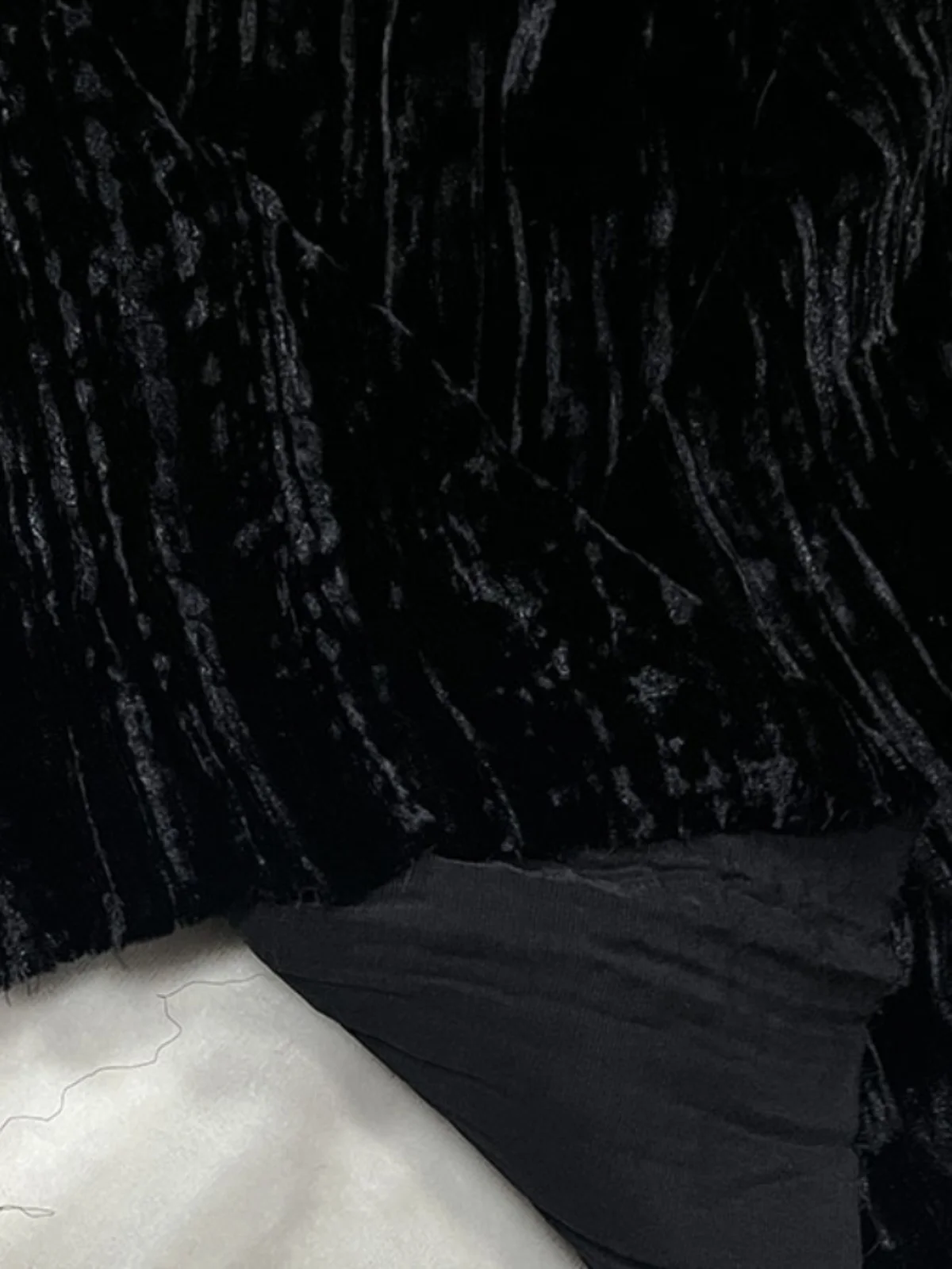 Высококачественная натуральная бархатная модная ткань м белая черная