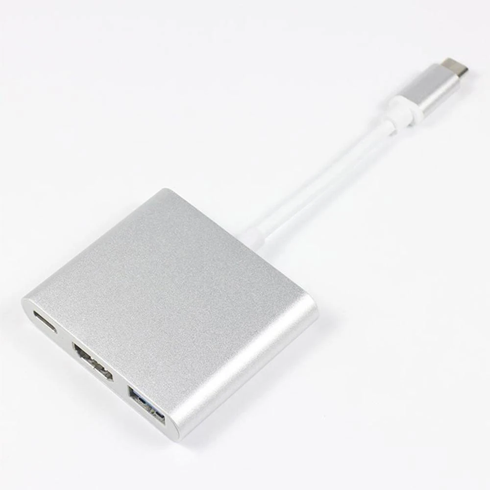 USB-C To HDMI-Compatible 3 in 1 Cable Converter for Samsung Huawei Apple Mac Usb 3.1 Type C To HDMI-Compatible 4K Adapter Cable