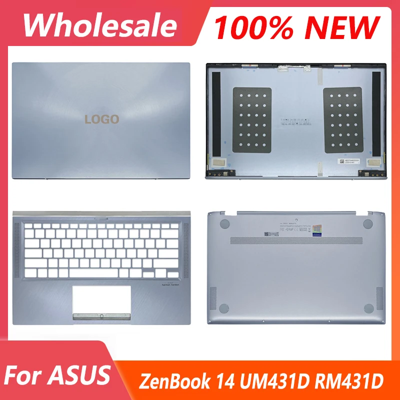 

NEW LCD Back Cover/Palmrest/Bottom Case For ASUS ZenBook 14 UM431D RM431D UX431F UM431DA BX431 U4500 U4500F Laptop Top Back Case