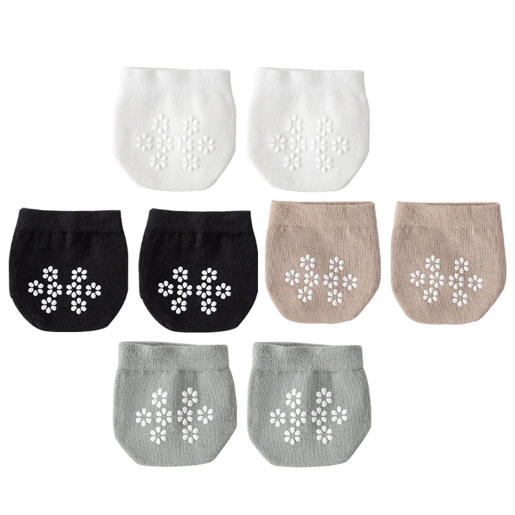 

4 Pairs Jacket Non Slip Socks Women Sweat Absorbing Half Forefoot Cotton Shoes Palm Show Miss