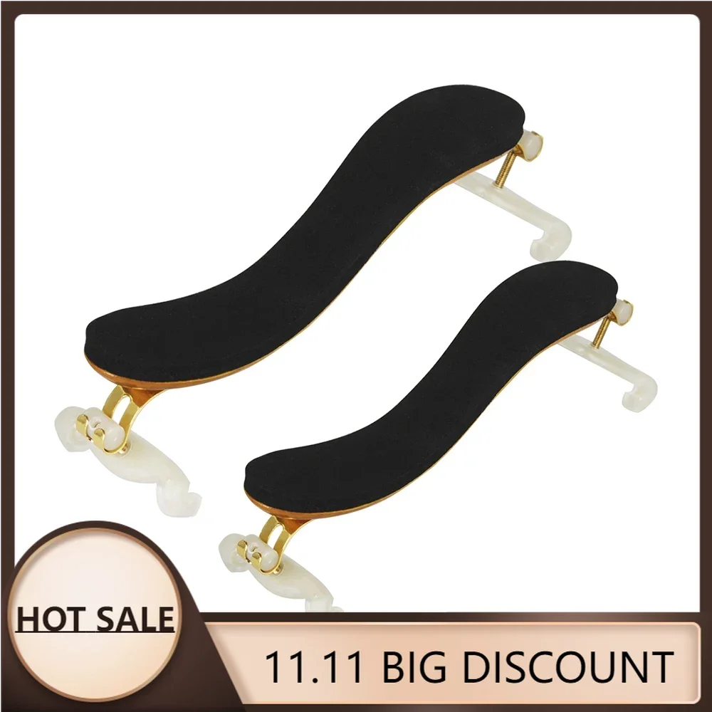 

4/4 Adjustable Violin Shoulder Pad 1/2 Black Padded Fiddle Shoulder Rest Professional Stringed Instrument Accessories