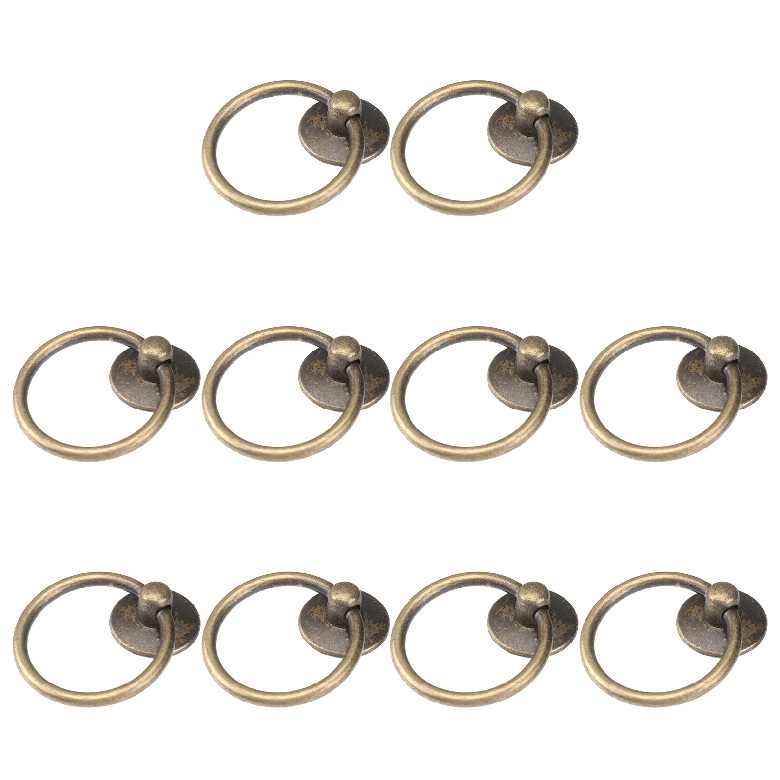 

12 Pcs Modern Ring Knob Cabinet Knobs Dresser Drawer Kitchen Hardware Pulls Furniture Handles Single Hole Door Circular