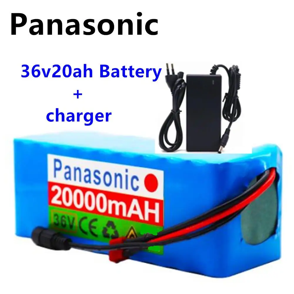 

2022 New 36V battery 10S4P 20Ah battery pack 500W high power battery 36V 20000mAh Ebike electric bicycle BMS +Charger