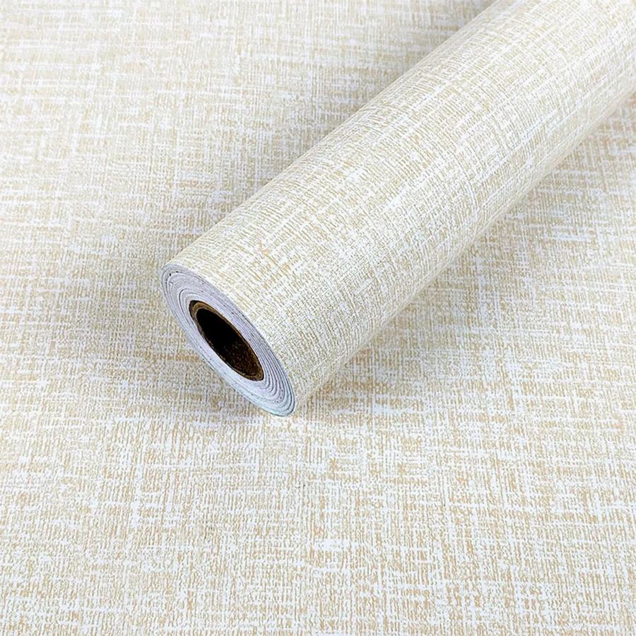 linen pvc health wallpaper for kitchen cabinets home decor self adhesive wallpaper for bedroom decor living room wall paper free global shipping