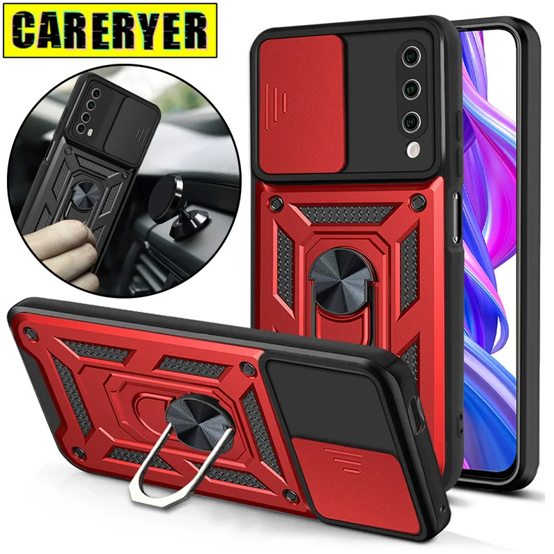 

Push Window Shockproof Case For Huawei Y9S Y9A Y8S Y8P Y7P Y7A Y6S Y6P Y6A Car Holder Back Cover for Huawei Y9 Y6 Prime 9X Pro