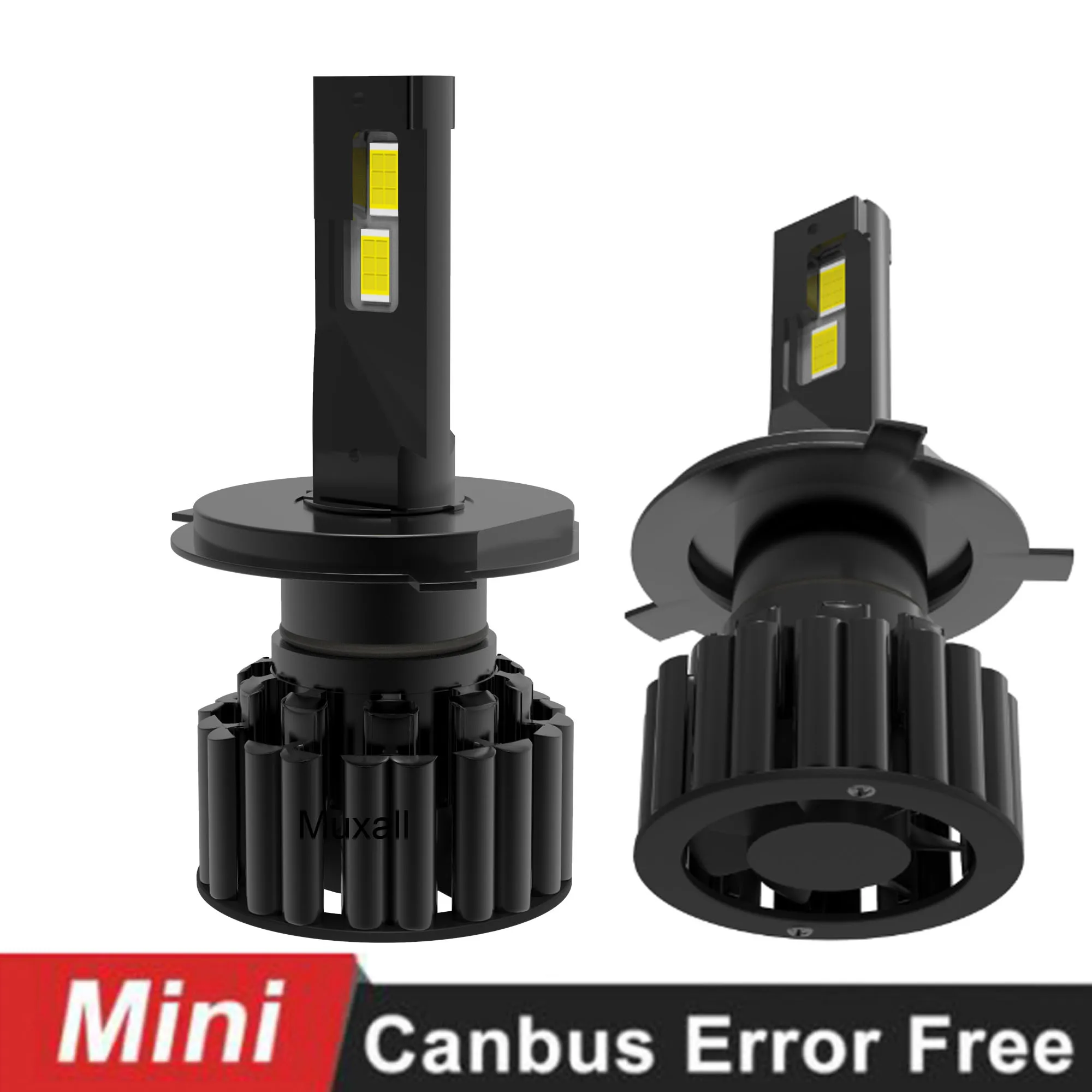 

2Pcs New H7 LED Cunbus Car Headlight 30000LM 3570CSP H1 H4 6000K HB3 HB4 9005 9006 H8 H11 H9 Bulb 12V 24V Mini Auto Headlamp