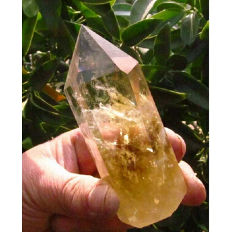 

---323+++AAA NATURAL CITRINE SMOKY QUARTZ CRYSTAL POINT Healing
