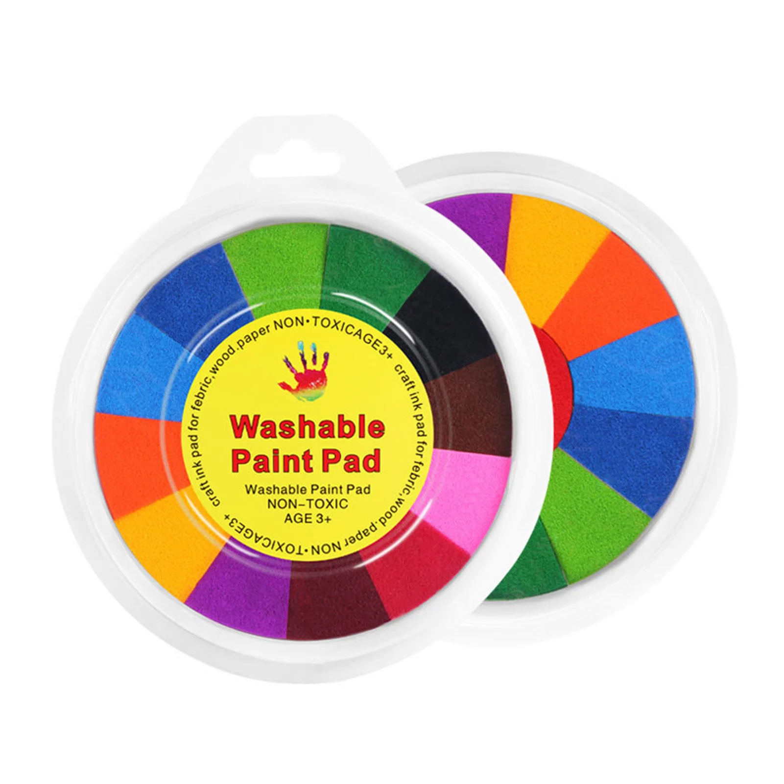 

Finger Painting Art DIY Ink Pad 13 Colors Ink PadsStamp DIY Finger Color-Painting Craft Hand Stamp Ink Pad Cardmaking Round For