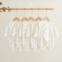 newborn baby spring and autumn one piece clothes autumn cotton romper newborn baby newborn butterfly clothes